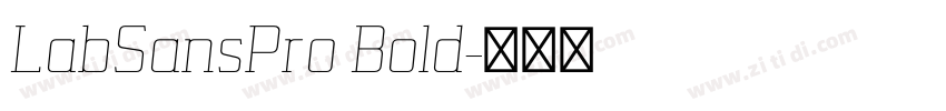 LabSansPro Bold字体转换